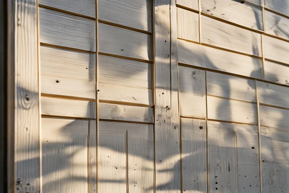 Fresh exterior paint on timber weatherboard